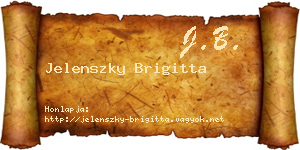 Jelenszky Brigitta névjegykártya